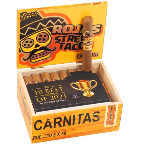 Rojas Street Tacos Carnitas Robusto 5  * 50, Box of 25