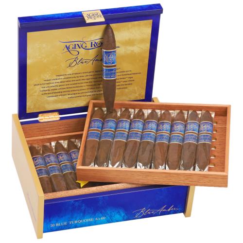 Aging Room Blue Amber Blue Turquoise 6  * 60, Box of 20