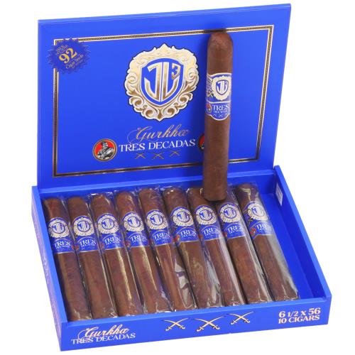 Gurkha Tres Decadas Gran Toro 6 1/2 * 56, Box of 10