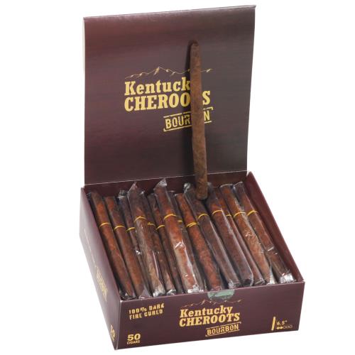 Kentucky Cheroots Bourbon 6 1/2 * 34, Box of 50