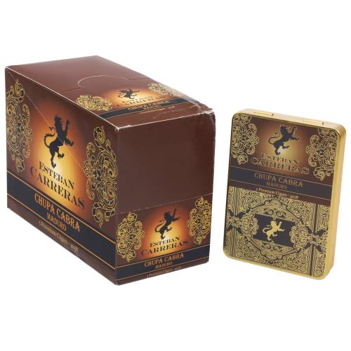 Esteban Carreras Chupacabra Maduro Tins 4  * 38, Box of 50