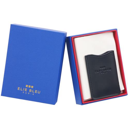 Elie Bleu Black Leather J-12 Lighter Case