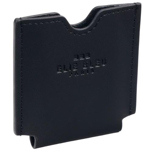 Elie Bleu Black Leather C-5 V-Cutter Case