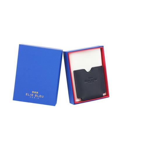 Elie Bleu Black Leather C-5 V-Cutter Case