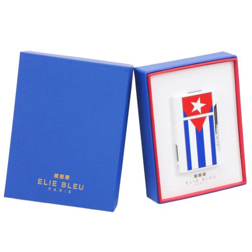 Elie Bleu Cuban Flag J-12 Jet Lighter