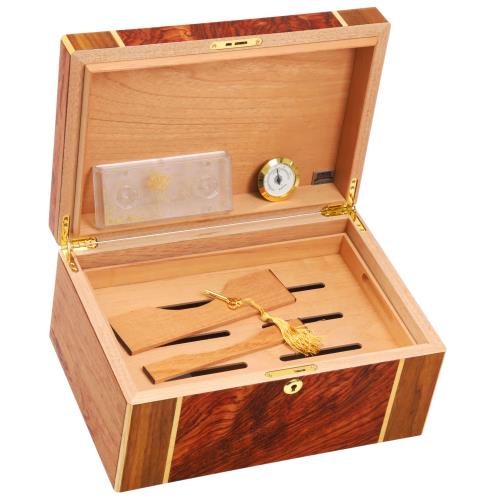 50-Cigar Amarone Bubinga Humidor