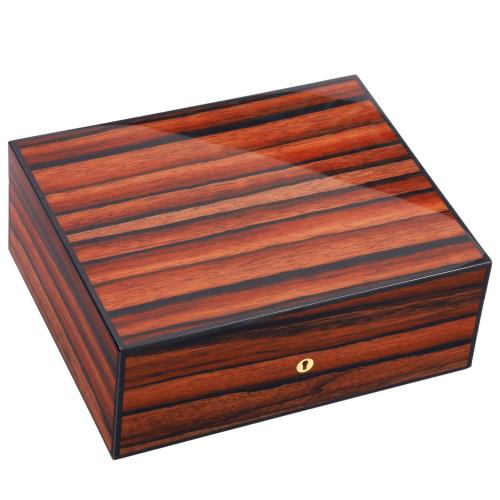 Elie Bleu Wooden 75-Cigar Humidor