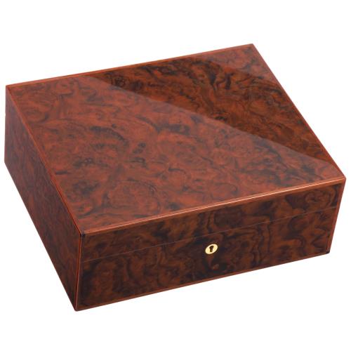Elie Bleu Wooden 75-Cigar Humidor