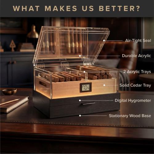Klaro Felix Max 25-50 Cigar Humidor