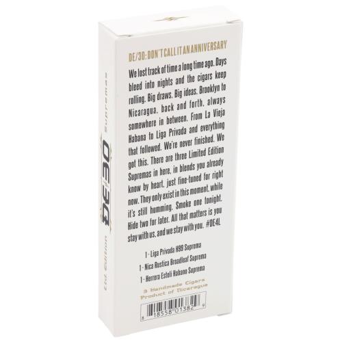 Drew Estate DE30 6  * 54 Supremas 3-Cigar Pack