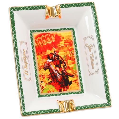 El Septimo Emperor Yao Porcelain Ashtray