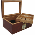 100-cigar Bally Glass Top Humidor BALLY
