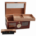 120-cigar Venetian Beveled Glass Humidor VLNCA