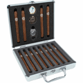 12-cigar Aluminum Travel Humidor with Foam 3490