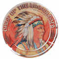 Chief Broadleaf Crystal Cigar Ashtray