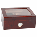 50-cigar Monaco Glass Top Humidor