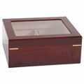50-cigar Monaco Glass Top Humidor