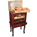 500-Cigar End Table Humidor with Beveled Glass