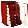 150-Cigar Charleston Vertical Humidor with Drawers