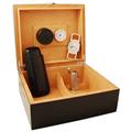 25-Cigar Humidor Colibri Carbon Fiber Gift Set
