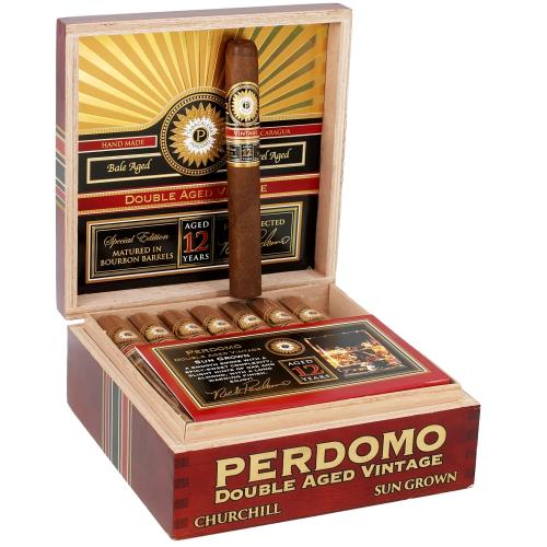 Perdomo Double Aged 12 Year Sun Grown Churchill 7  * 56
