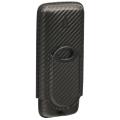 Lotus 70 Ring Gauge Carbon Fiber 2-Stick Cigar Case & Big Boy Cutter Gift Set LCCGS70