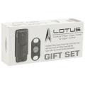 Lotus 70 Ring Gauge Carbon Fiber 2-Stick Cigar Case & Big Boy Cutter Gift Set LCCGS70
