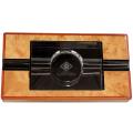 Diamond Crown St. James Wood and Crystal Ashtray