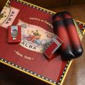 Elie Bleu Flor de Alba Sycamore 75-Cigar Humidor
