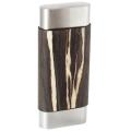 Visol Carver Stainless Steel 3-Cigar Case