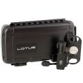 Vertigo Forester Lighter and Big Boy Cutter Travel Humidor Gift Set, Black