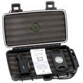 Vertigo Forester Lighter and Big Boy Cutter Travel Humidor Gift Set, Black