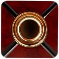 Quality Importers 4-Cigar Ashtray, Burl Wood