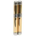 2-Finger Silver Cigar Tube