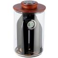 Klaro Cylindor Glass Humidor with Wood Lid