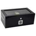 Raven Full Black Lacquer 120-Cigar Humidor