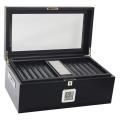 Raven Full Black Lacquer 120-Cigar Humidor
