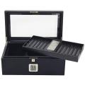 Raven Full Black Lacquer 120-Cigar Humidor