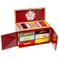Room 101 Anniversary 138-Cigars Humidor, Burgundy