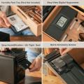 Klaro Smoke Can - 50 Cal Humidor Black