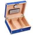 Elie Bleu Wooden 75-Cigar Humidor