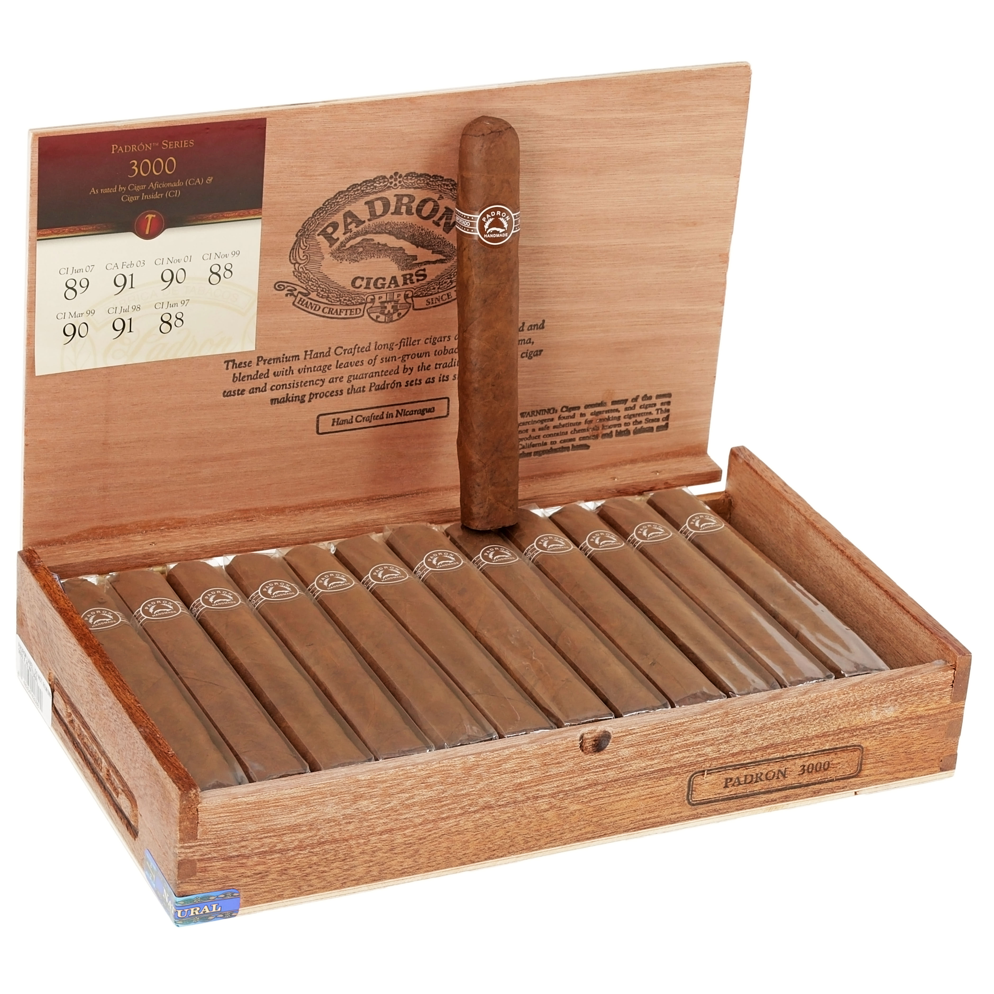 patron cigarette made in which country Padron Series 3000 Natural 5
