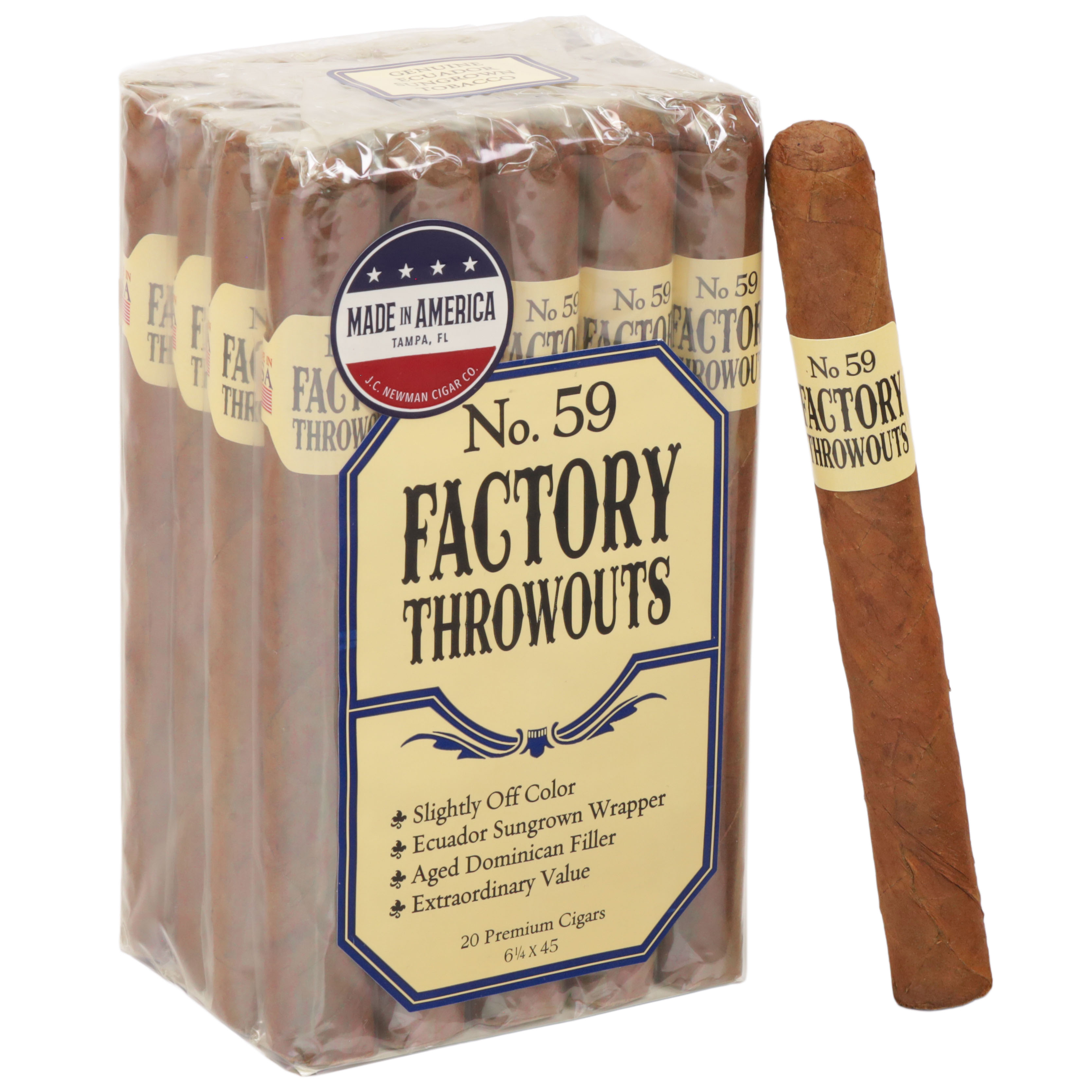 Factory Throwouts #59 Natural 6