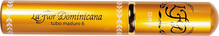 La Flor Dominicana Oro Tubo No. 6 Maduro 6 * 54
