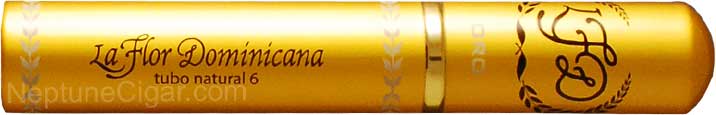 La Flor Dominicana Oro Tubo No. 6 Natural 6  * 54
