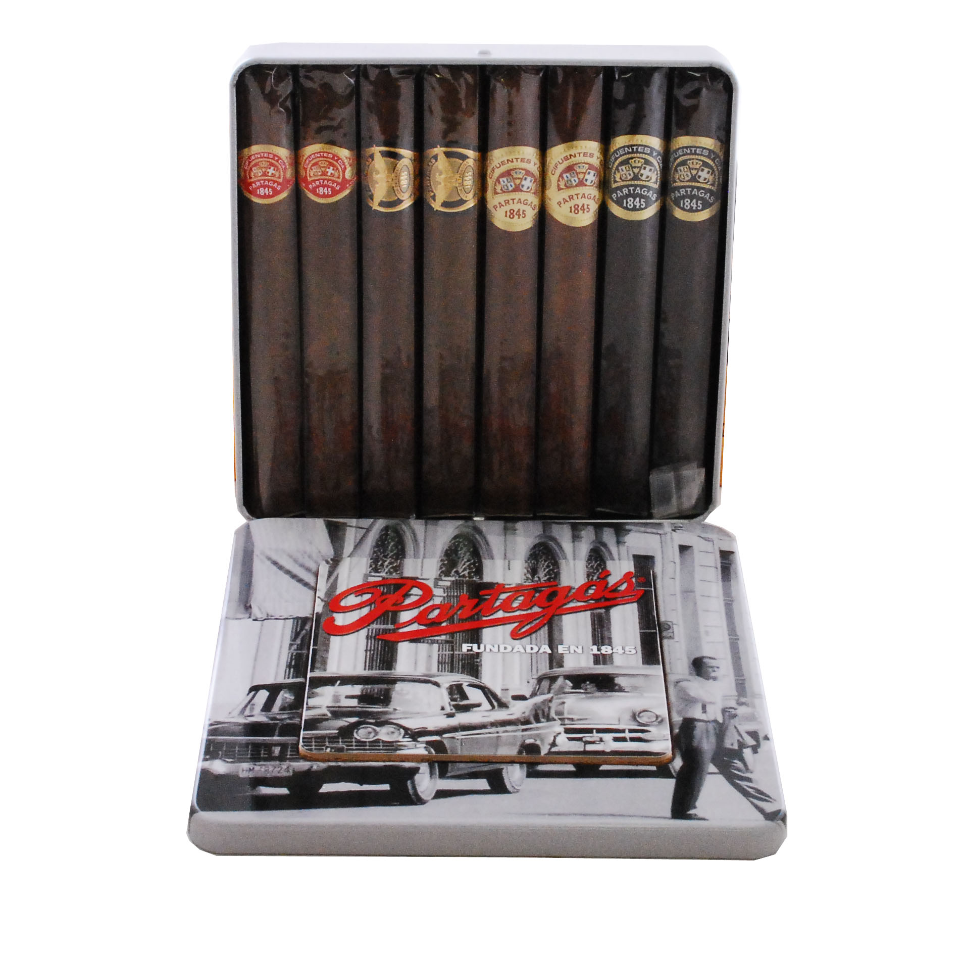 Partagas Limited Edition Tin with Coaster, 8-Cigar Sampler