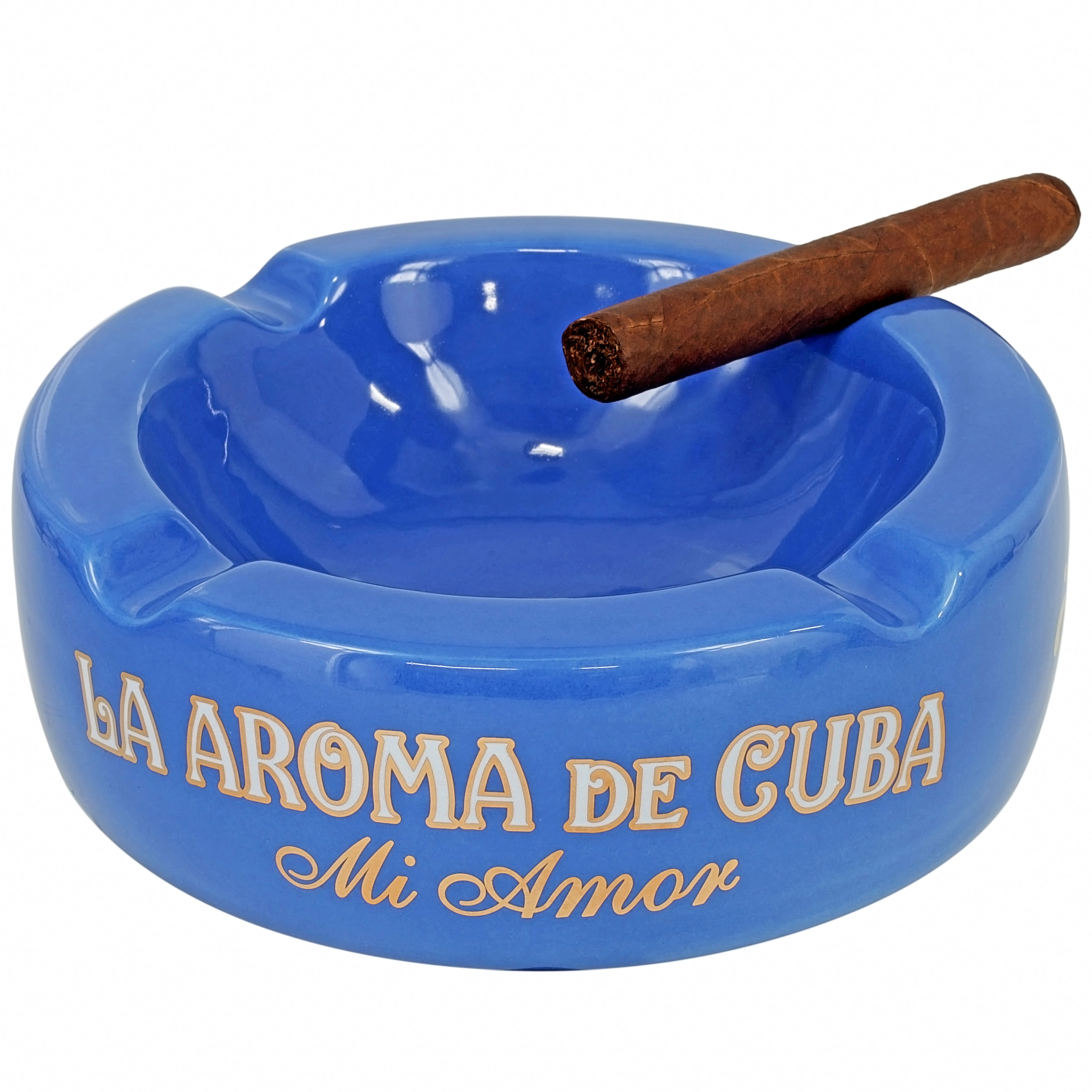 La Aroma de Cuba Ceramic Mi Amor 4-Cigar Ashtray