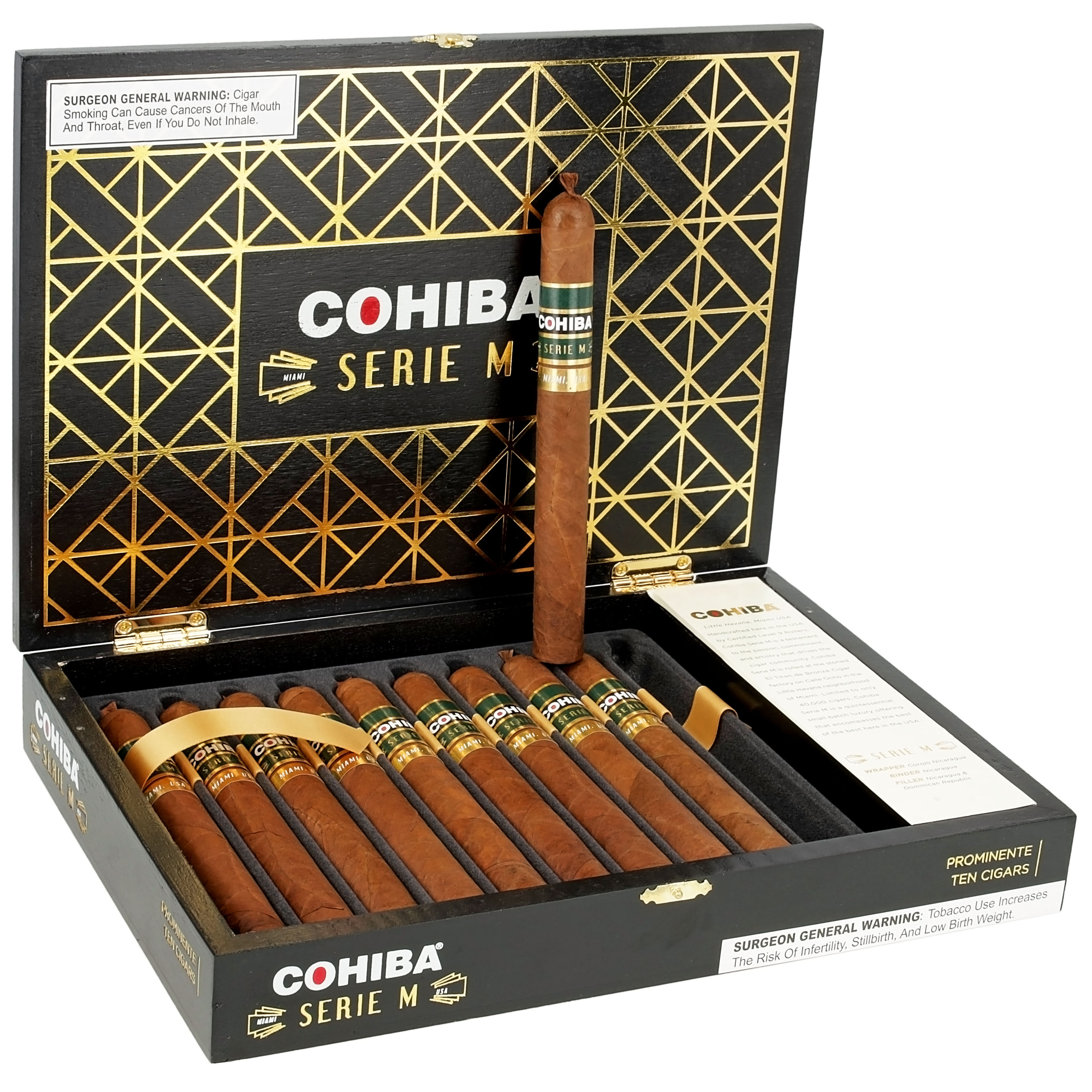 COHIBA SERIES M PROMINENTE LE 7*50 10CT