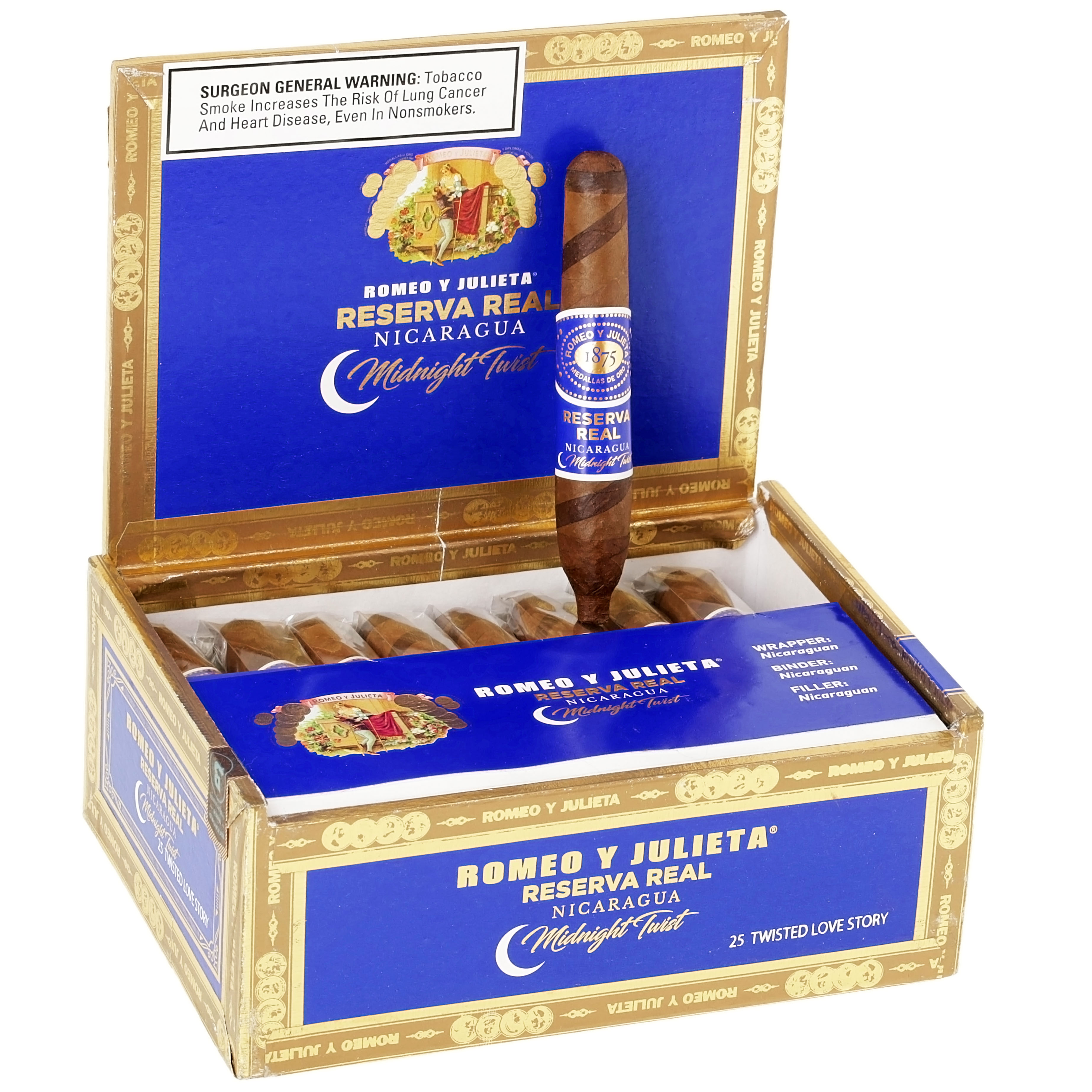 Romeo y Julieta Reserva Real Nicaragua Midnight Twist