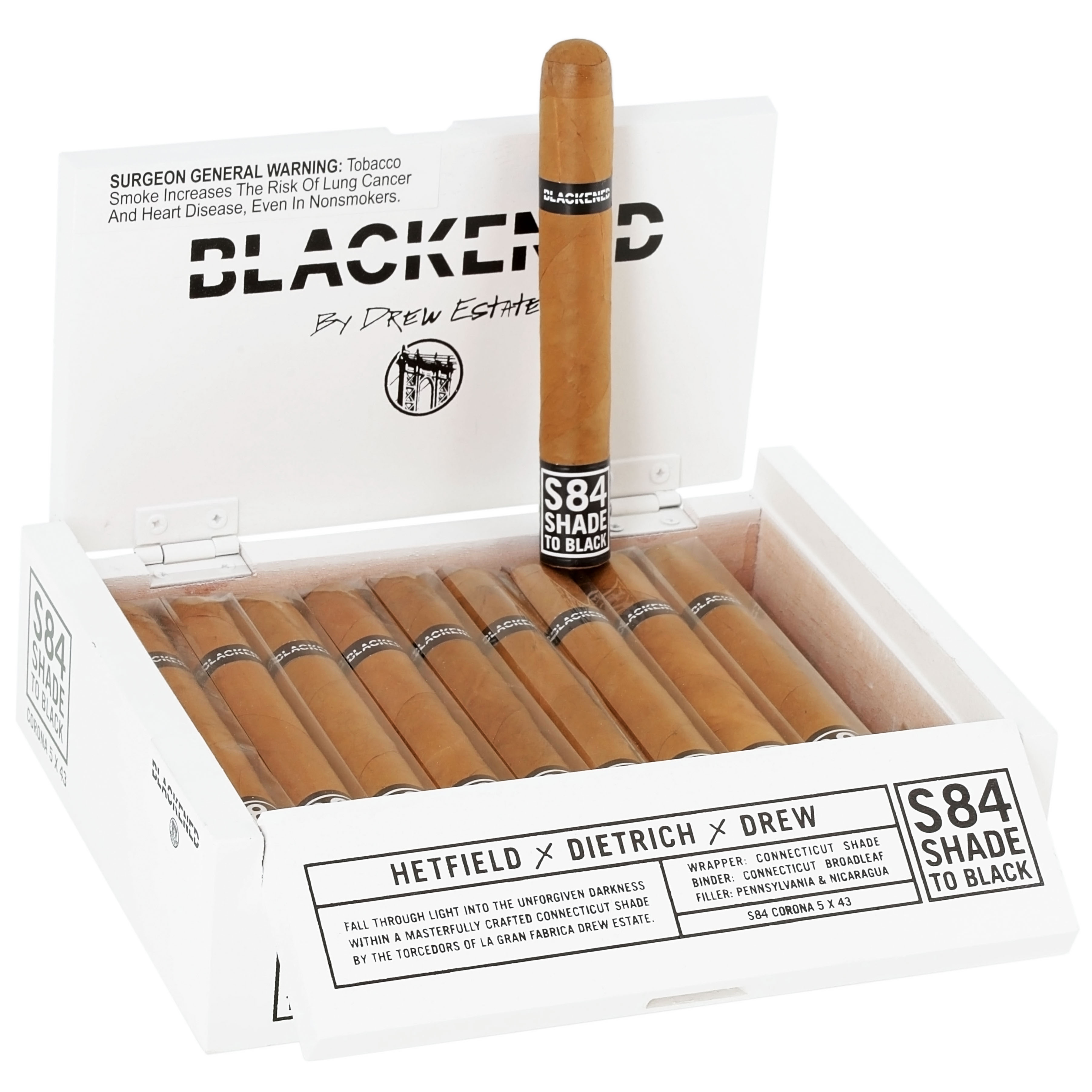 Blackened Cigars by Drew Estate S84 Shade to Black Corona 5